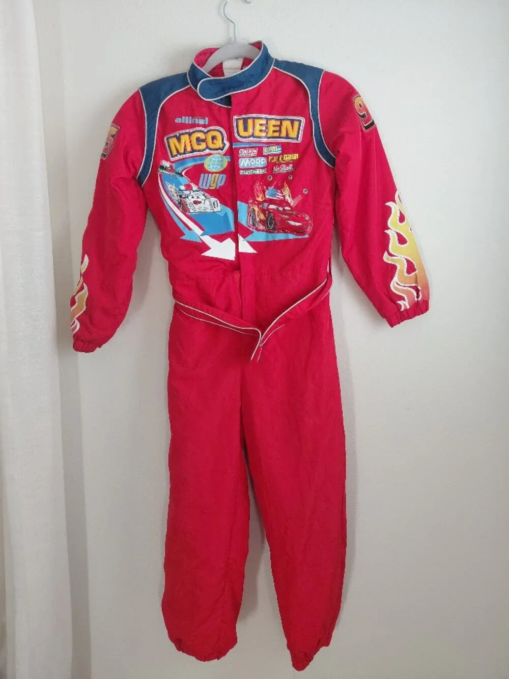 Disney Cars Pixar Lightning McQueen Costume Kids Size 10